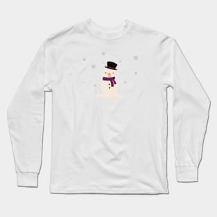 Winter Holiday Snowman Long Sleeve T-Shirt